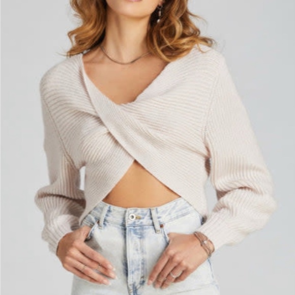 525 America Two-Way Twist Sweater from Revolve | Cream | Medium | NWT - Picture 2 of 6